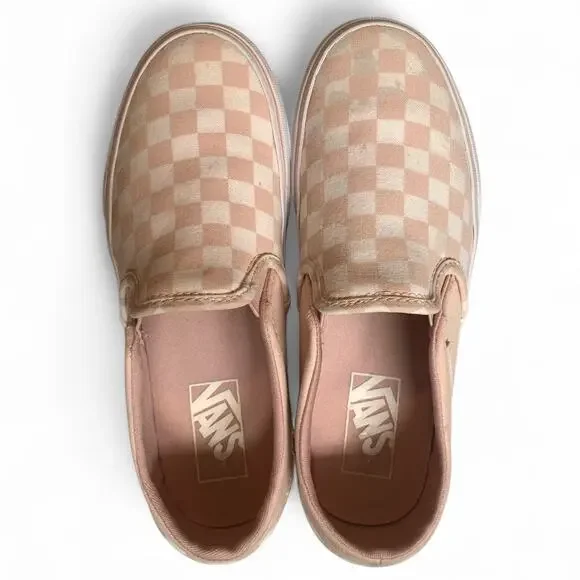 Vans Off The Wall Rose/White Checkered-Women’s-Size 6.5 - Picture 4 of 7